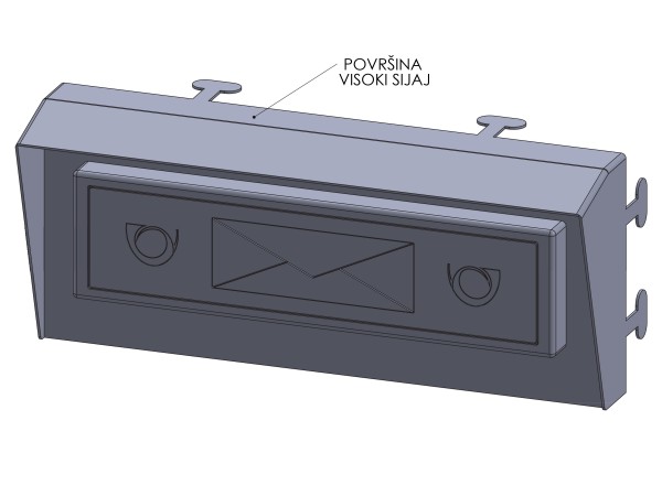 Set cassetta postale da incasso a parete INOX